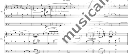 Battishill, Jonathan: Alla Marcia - Orgel>mPed:2