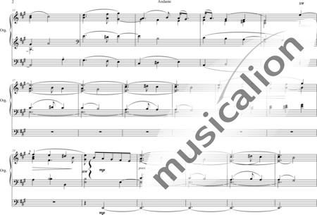 Battishill, Jonathan: Andante A-Dur - Orgel>mPed:1