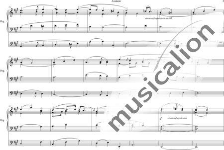 Battishill, Jonathan: Andante A-Dur - Orgel>mPed:2