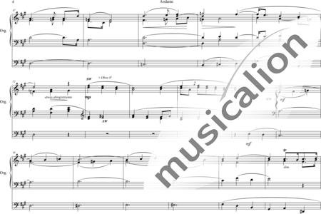 Battishill, Jonathan: Andante A-Dur - Orgel>mPed:3