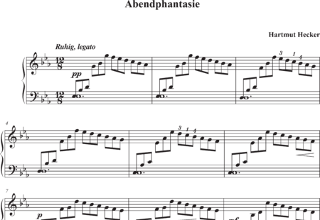 Hecker, Hartmut: Abendphantasie - Klavier:0