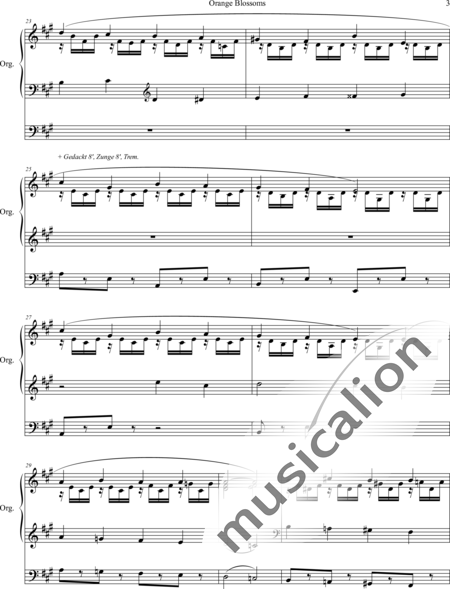 Mac- Master, Georges: Orange Blossoms - Orgel>mPed:3