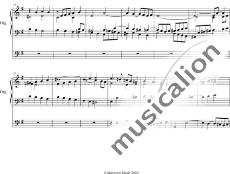 Rohde, Eduard: Fuga e-moll - Orgel>mPed:1