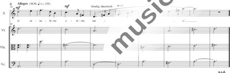 Schäfer, Martina: Dominus, non sum dignus 3 (Lord, I am not Worthy) - Solo>sop+[Vln+Vla+Vlc]:5