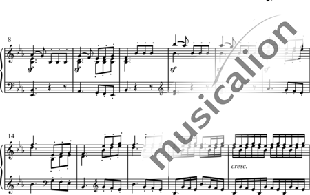Beethoven, Ludwig van: Bagatelaen Mi bemol mayor - Piano:1