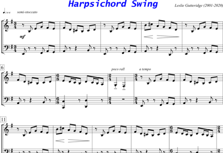Gutteridge, Leslie: Harpsichord Swing - Cembalo:0