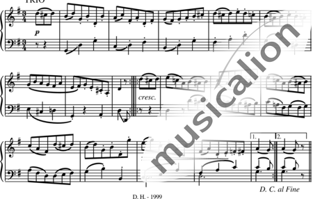 Beethoven, Ludwig van: Menuett (Minuet) in G Major - Piano:1