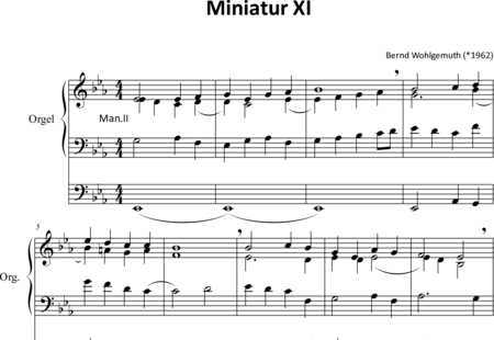 Wohlgemuth, Bernd: Miniature XI - Organ>wped:0