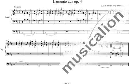 Küster, Hermann: Lamento - Órgano>cPed:0
