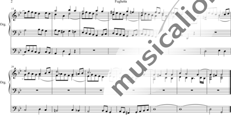 Sorge, Georg Andreas: Fughetta - Órgano>cPed:1