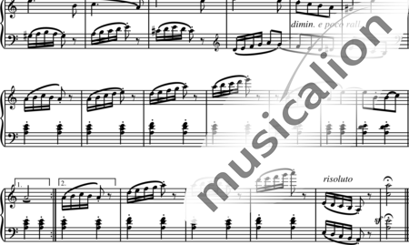 Burgmüller, Friedrich: Arabesque Nr. 2 - Klavier:1