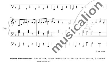 Anonymus, Unknown: I shall not abandon God - Ye Sons Of Men, In Earnest - Organ>wped:1