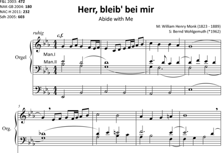 Monk, William Henry
: Abide with Me - Órgano>cPed:0