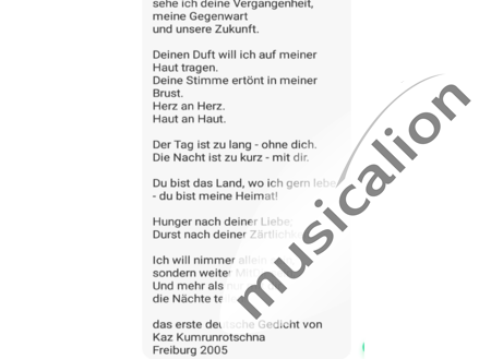 Kumrunrotschna, Kaz: Mit Dir Sein (To be with You) - Flauta:1