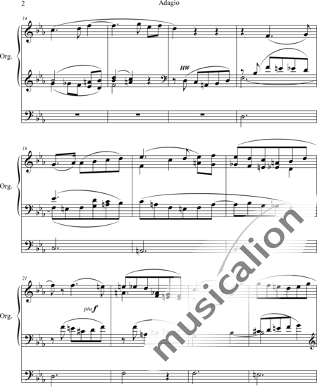 Gray, Alan: Adagio Es-Dur - Orgel>mPed:2