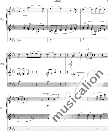 Gray, Alan: Adagio Es-Dur - Orgel>mPed:3