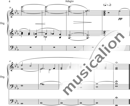 Gray, Alan: Adagio Es-Dur - Orgel>mPed:4