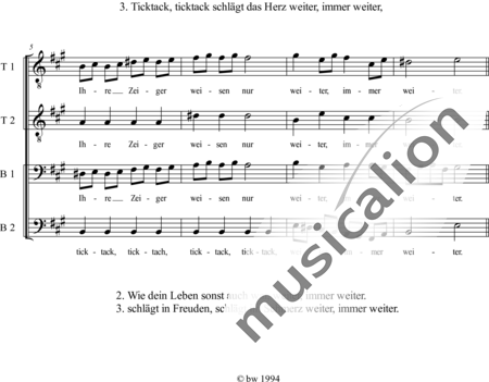 Hölting, Max: Mahnung (TTBB) - Chor>TTBB:1