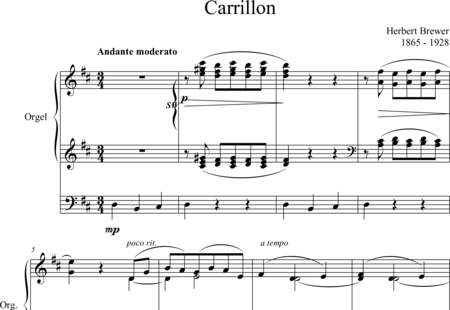 Brewer, Alfred Herbert: Carillon - Órgano>cPed:0