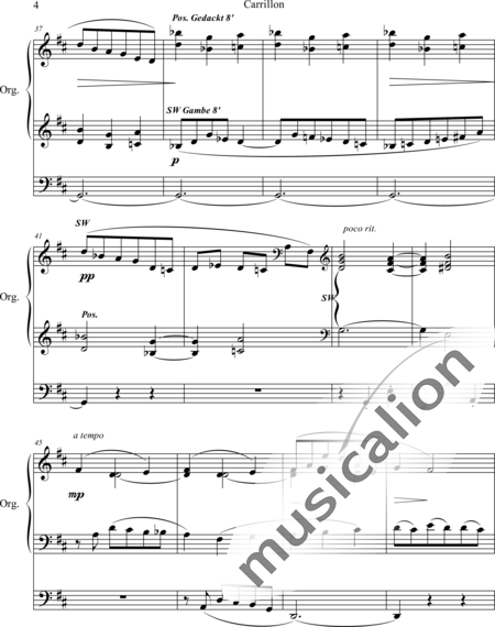Brewer, Alfred Herbert: Carillon - Órgano>cPed:4