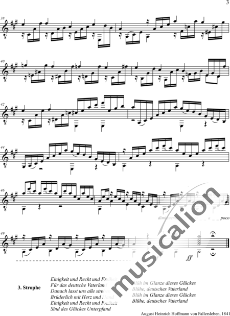 Haydn, (Franz) Joseph: Das Kaiserlied - Gitarre:3