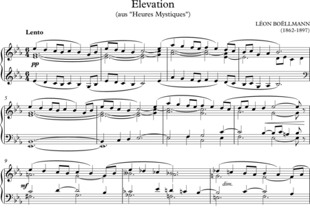 Boëllmann, Léon: Elevation Es-Dur (Elevation E-flat major) - Organ:0