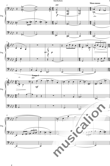 Janácek, Leoš : Interlude for Organ - Órgano>cPed:3