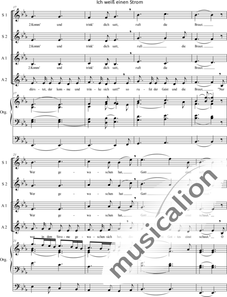 Hull, Asa: Ich weiß einen Strom - Chor>SSAA+Orgel>mPed:3