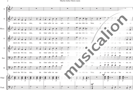 Anonymus, Unknown: Martin my dear Sir - Solo>sop+Choir>SSATTB+[Gs+Tmp]:1
