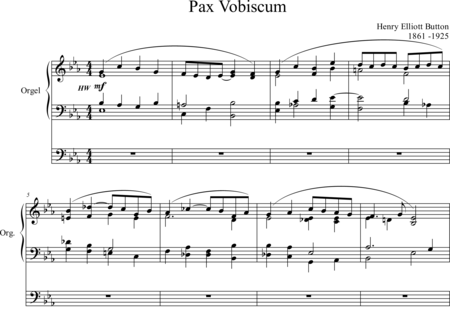 Button, Henry Elliot: Pax Vobiscum - Órgano>cPed:0