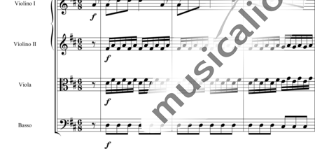 Mozart, Wolfgang Amadeus: Concierto para corno en Re mayor 2.Movimiento - Corno+Ob2+BC+[Vl2+Vla]:1