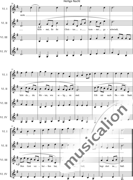 Verspoell, Christoph Bernhard
: Noche buena - Violín 4:2