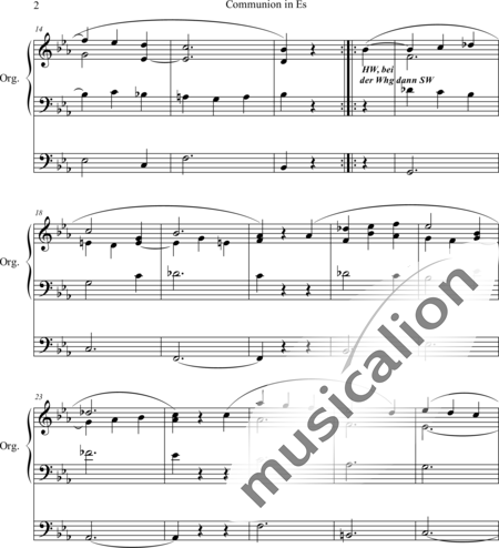 Hollins, Alfred: Communion in Es-Dur (Communion in E-flat major) - Organ>wped:2