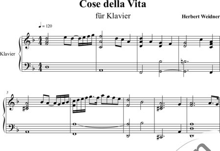 Weidner, Herb: Cose della Notte - Klavier:0