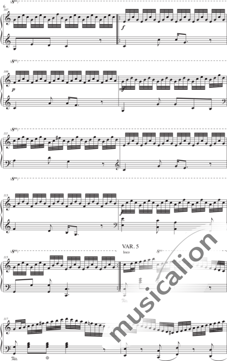 Greatorex, Martha: Variations on "Cease Your Funning" - Klavier:6