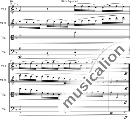 Langrieger, Hans G.: Fugato - Violín 2+[Vla+Vc]:10