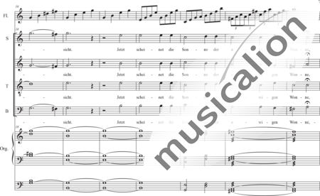 Schäfer, Martina: Easter Cheer (Now the Heavens are Opened) - Choir>SATB+Flute+Orgwp:2