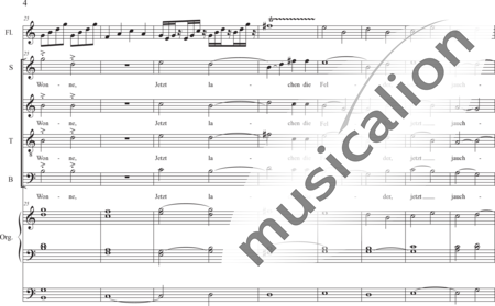 Schäfer, Martina: Easter Cheer (Now the Heavens are Opened) - Choir>SATB+Flute+Orgwp:3