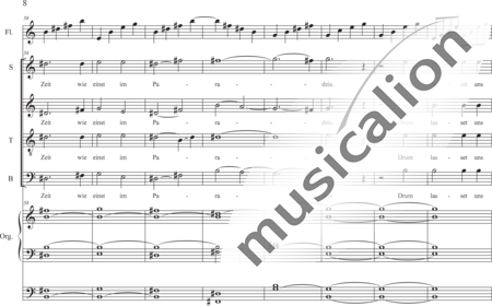 Schäfer, Martina: Easter Cheer (Now the Heavens are Opened) - Choir>SATB+Flute+Orgwp:7