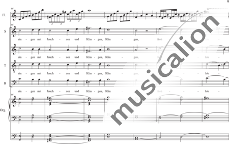 Schäfer, Martina: Easter Cheer (Now the Heavens are Opened) - Choir>SATB+Flute+Orgwp:8