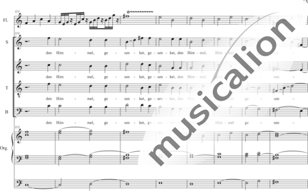 Schäfer, Martina: Easter Cheer (Now the Heavens are Opened) - Choir>SATB+Flute+Orgwp:14