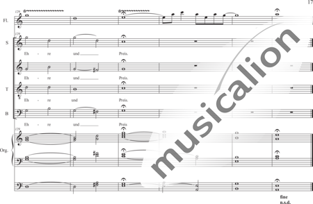 Schäfer, Martina: Easter Cheer (Now the Heavens are Opened) - Choir>SATB+Flute+Orgwp:16