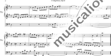 Rathgeber, Georg: 17 Organ Trios, No 2: Trio G-major - Organ>wped:1