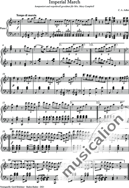 Adler, C.A.: Imperial March - Klavier:2