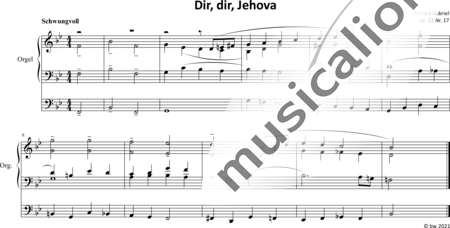 Gabriel, Richard: Dir, dir, Jehova - Orgel>mPed:0