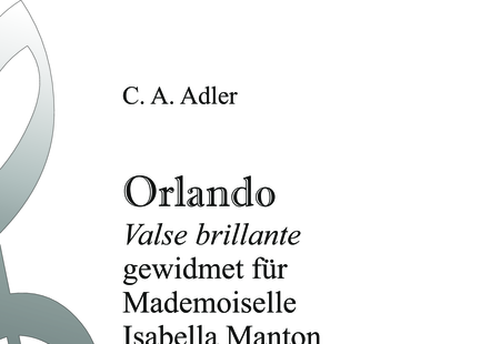 Adler, C.A.: Orlando - Klavier:0