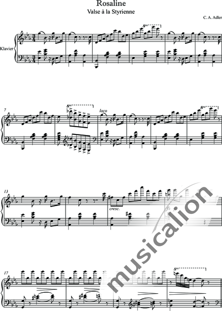 Adler, C.A.: Rosaline - Piano:2