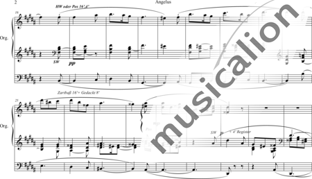Karg-Elert, Sigfrid : Angelus - Orgel>mPed:1