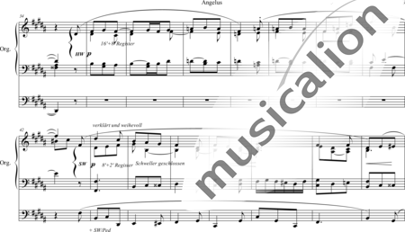 Karg-Elert, Sigfrid : Angelus - Orgel>mPed:2