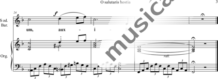Meyerbeer, Giacomo : O Salutaris hostia for middle voice and organ or piano - Solo>sop+Organ>wped:3